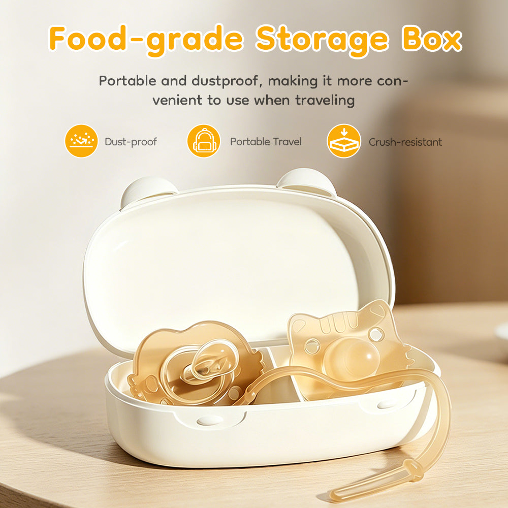 Minimalist Silicone Baby Pacifier Set - ST10